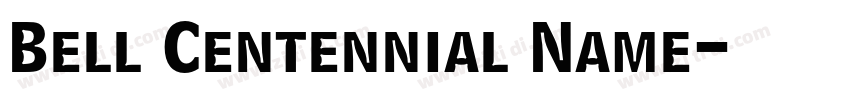 Bell Centennial Name字体转换